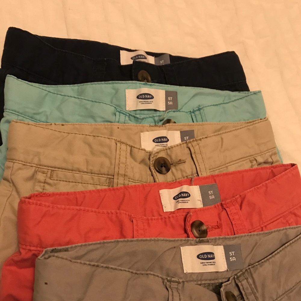 All Five Pairs! Worn, Old Navy 5T Shorts